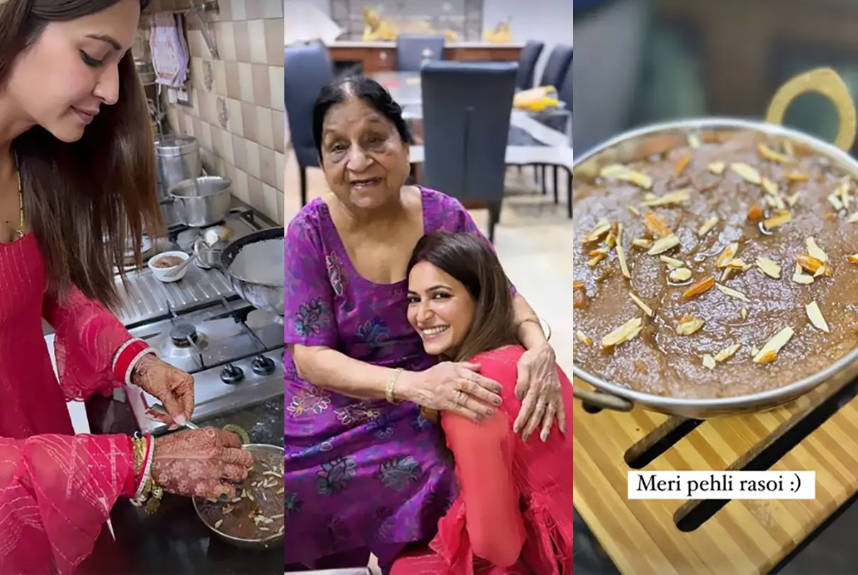 New Bride Kriti Kharbanda Makes Halwa for her 'Pehli Rasoi' Pulkit Samrat’s grandmother approves