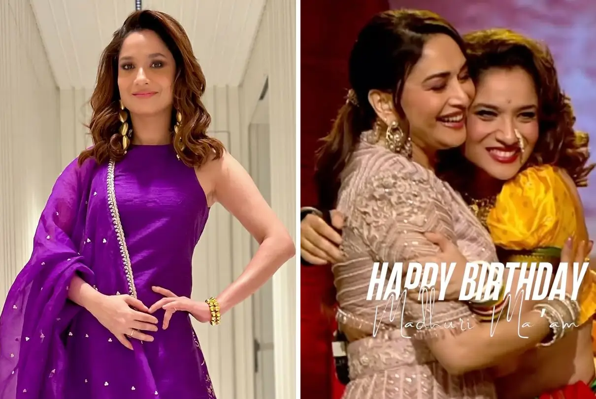 Ankita Lokhande's Birthday Tribute to Madhuri Dixit Creates a Viral Sensation Across the Internet: The Actress Dances With Madhuri Dixit on One of Her Iconic Songs