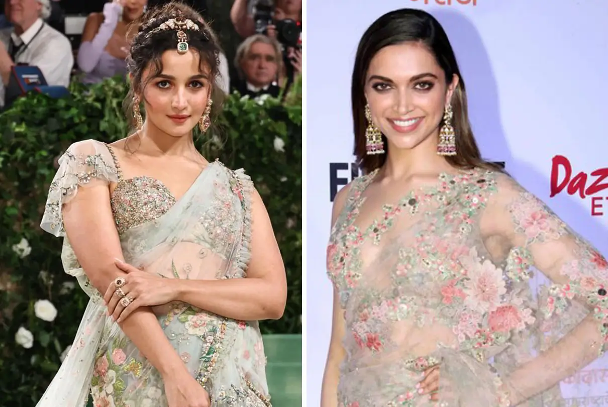 Internet Thinks Alia Bhatt's Met Gala 2024 Look Is Inspired By Deepika Padukone's Sabyasachi Saree Of 2017