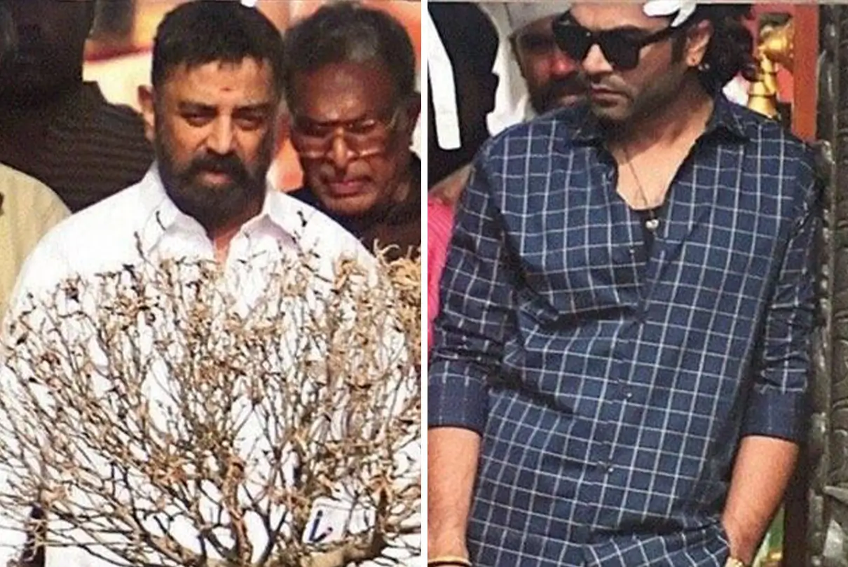 Kamal Haasan And Slimabarasan's Photos Leaked From The Sets Of Thug Life