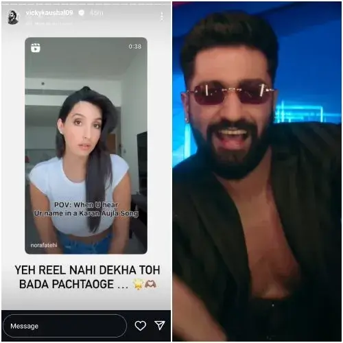 Nora Fatehi REACTS to Her Mention in Vicky Kaushal’s 'Tauba Tauba' song from Bad Newz